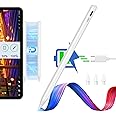 ESR Magnetic Wireless Charging iPad Pencil, 2nd Generation Stylus Pen for iPad, Digital Pencil Pro with Tilt Sensitivity and Palm Rejection for iPad Pro 12.9/11, iPad Air 5/4, and iPad Mini 6, White