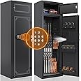 KAER 10-12 Gun Safe Rifle,Gun Safes for Home Rifle and Pistols,Gun Safes & Cabinets,Quick Access Gun Cabinet,Large Rifle Safe with Removable Shelf (Electronic 10-12 Gun Unassembled)