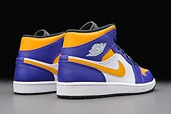 Jordan mens Nike Air 1 Mid Shoes, Dark