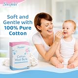 SOL 200pk Cotton Wool Balls - 100% Pure Cotton for Baby Care & Crafts view 7