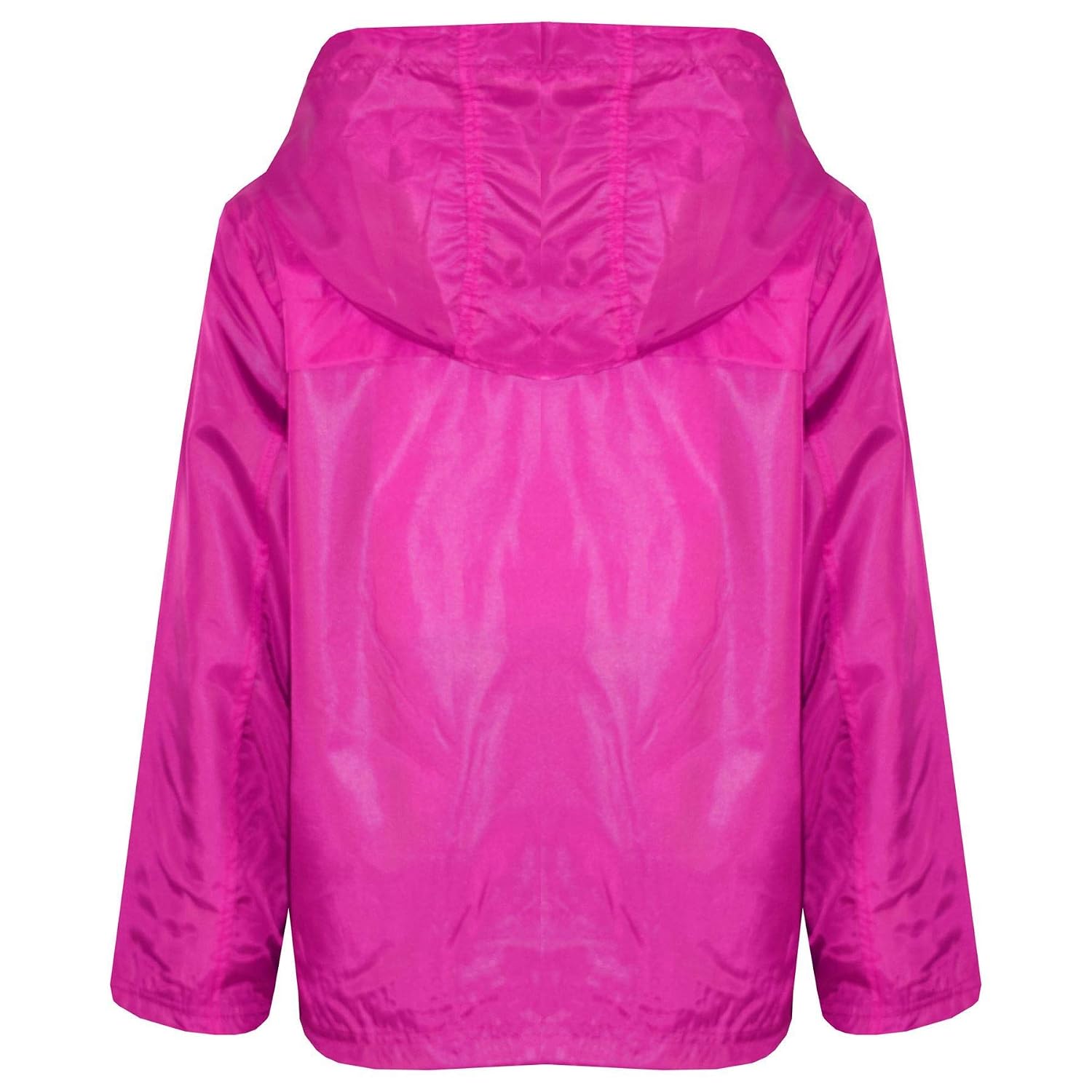Kids Girls Boys Pink Hooded Raincoats 