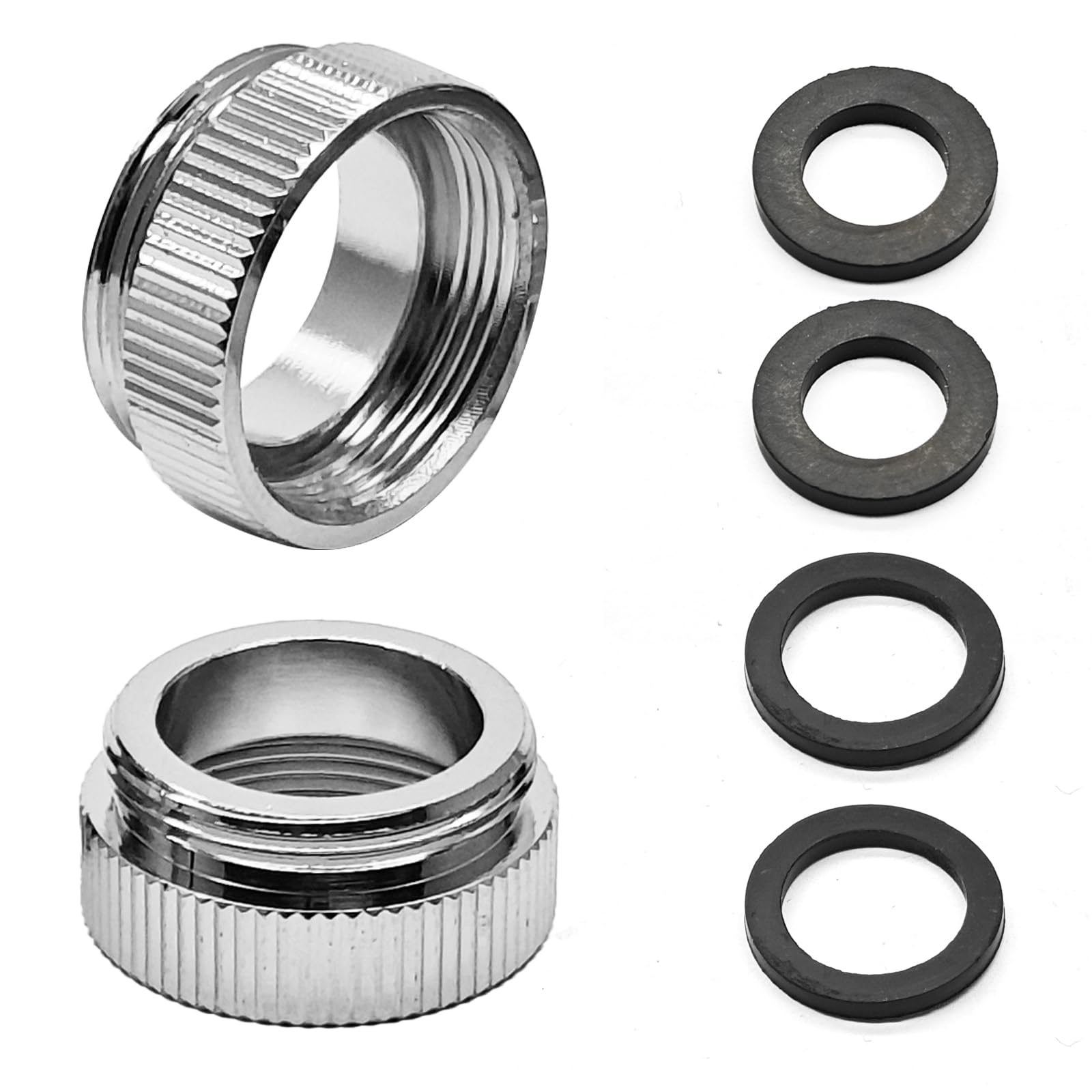 Photo 1 of 2 Pcs Faucet Aerator Adapter Kitchen Sink Faucet Adapter Accessories for Garden Hoses, Water Filters, Faucets, 22mm Female to 21mm Male Adapter