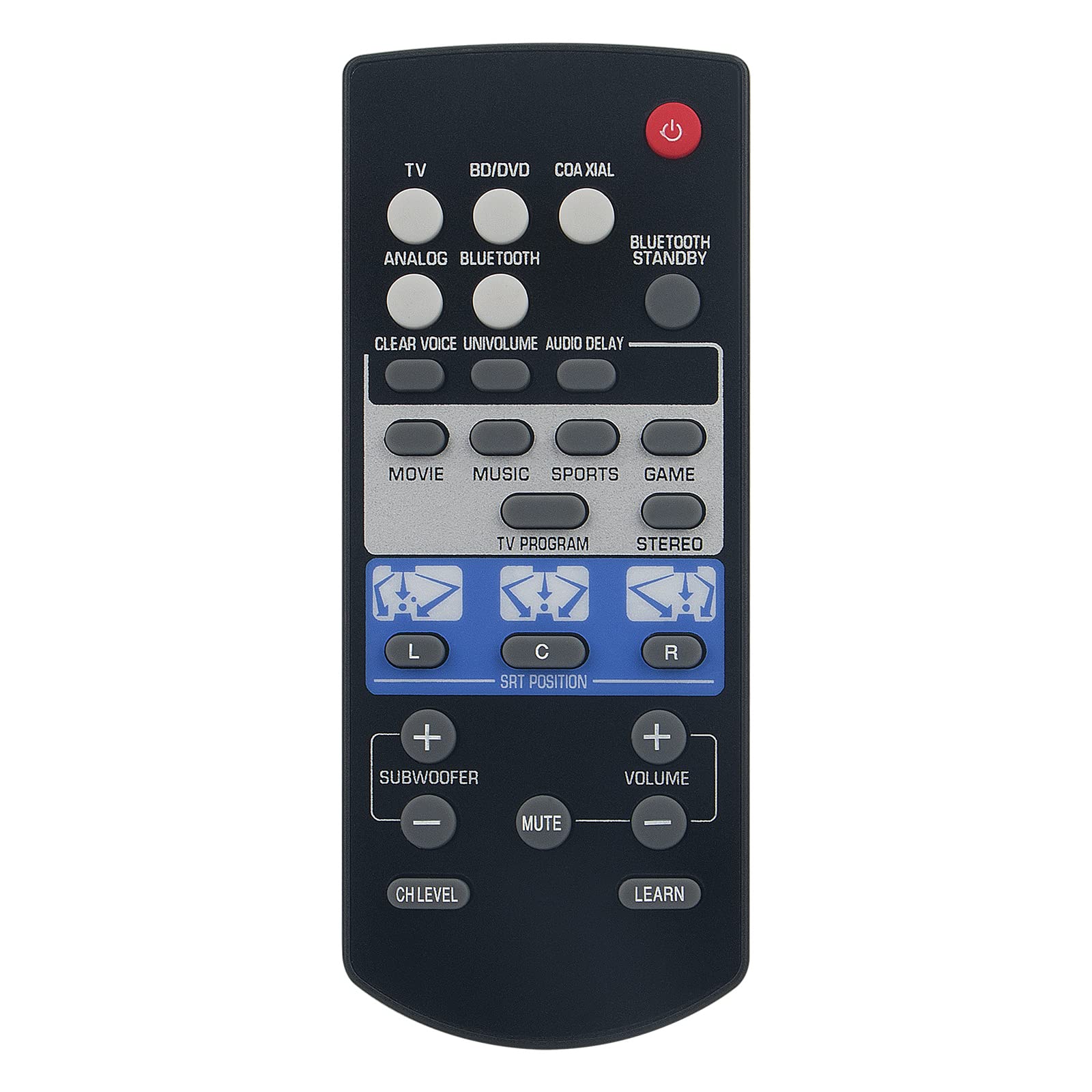 VINABTY Replaced Remote Fit for Yamaha TV Surround System SRT-1000 SRT1000 FSR82 ZK77690