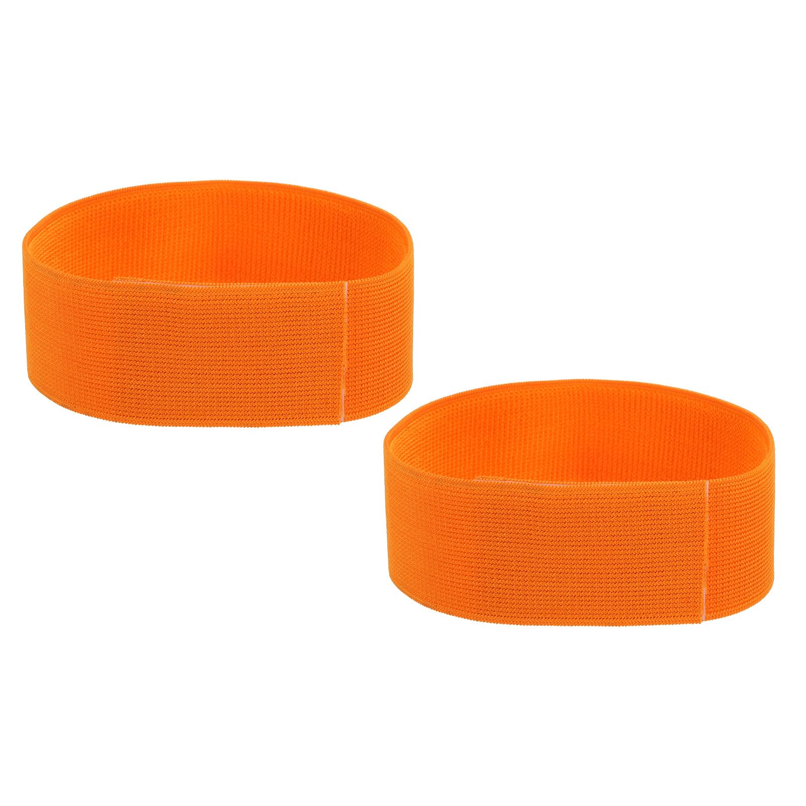 PATIKIL Boot Straps, 2 Pack Elastic Polyester Trousers Blouses Ankle Straps Pants Leg Bands with Hook and Loop for Hiking, Fishing, Hunting, 20", Orange