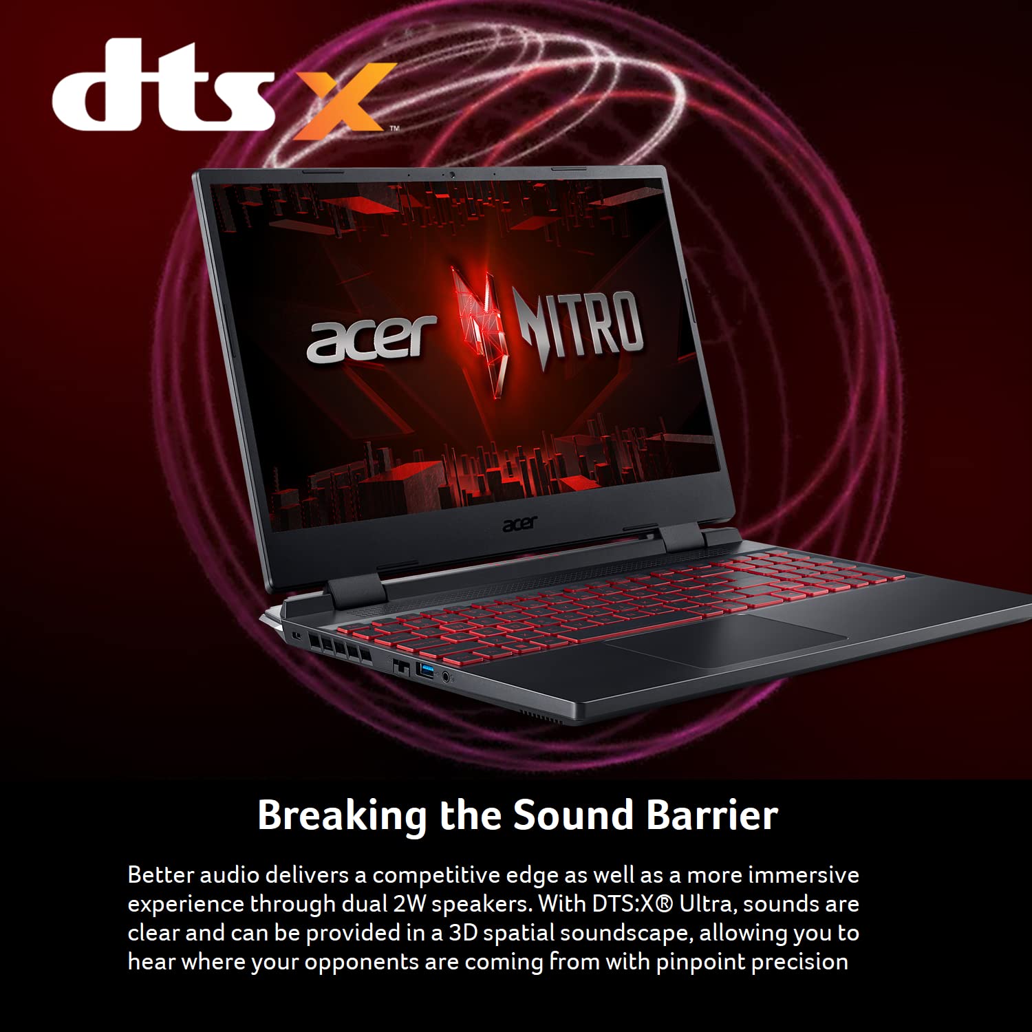 acer Nitro 5 AN515-58-525P Gaming Laptop |Core i5-12500H | NVIDIA GeForce RTX 3050 Laptop GPU | 15.6