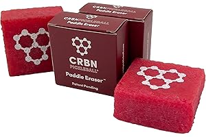 CRBN Pickleball Paddle Eraser, Best Carbon Fiber Pickle Ball Racket Cleaner, Fast & Easy Rubber Bar to Remove Ball Residue, D