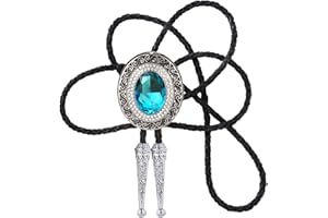Doitby Western Bolo Tie Cowboy Bolo Ties Rhinestone Necklace Bola Tie for Men Women