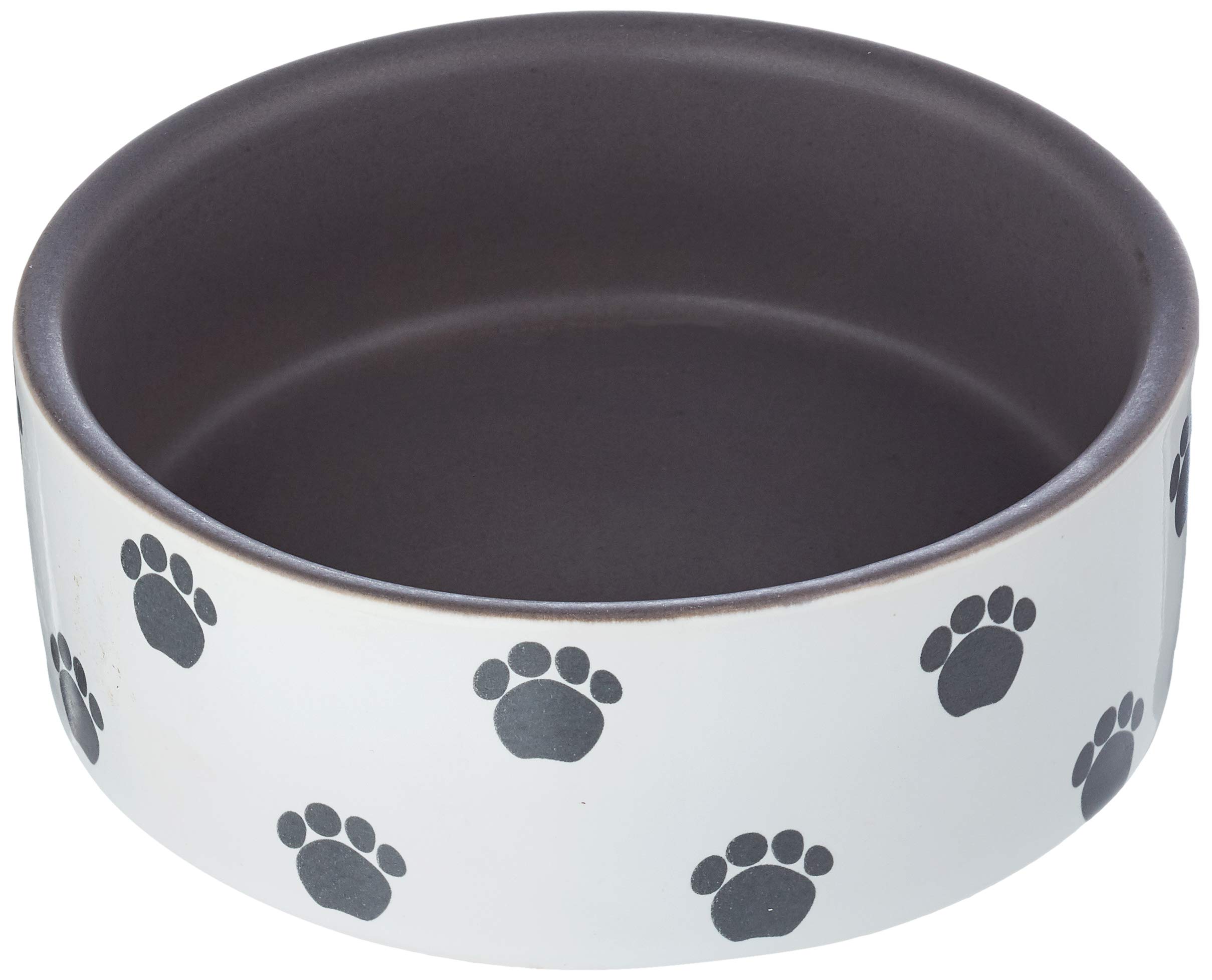 Nobby 73610 Dog Bowl Ceramic Pata Cream Diameter 12 x 4.5 cm Grey