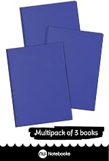 nu: Office A4 Casebound Manuscript Notebook 96 Sheets Blue Pack of 3 view 4