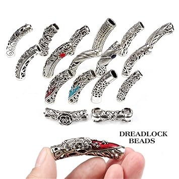 Amazon Com Bead For Dreadlocks Hair Cuffs For Braids Tibet