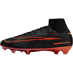Nike Mercurial Superfly 10 Elite LV8 Firm-Ground High-Top Soccer Cleats (Black/Hyper Crimson)