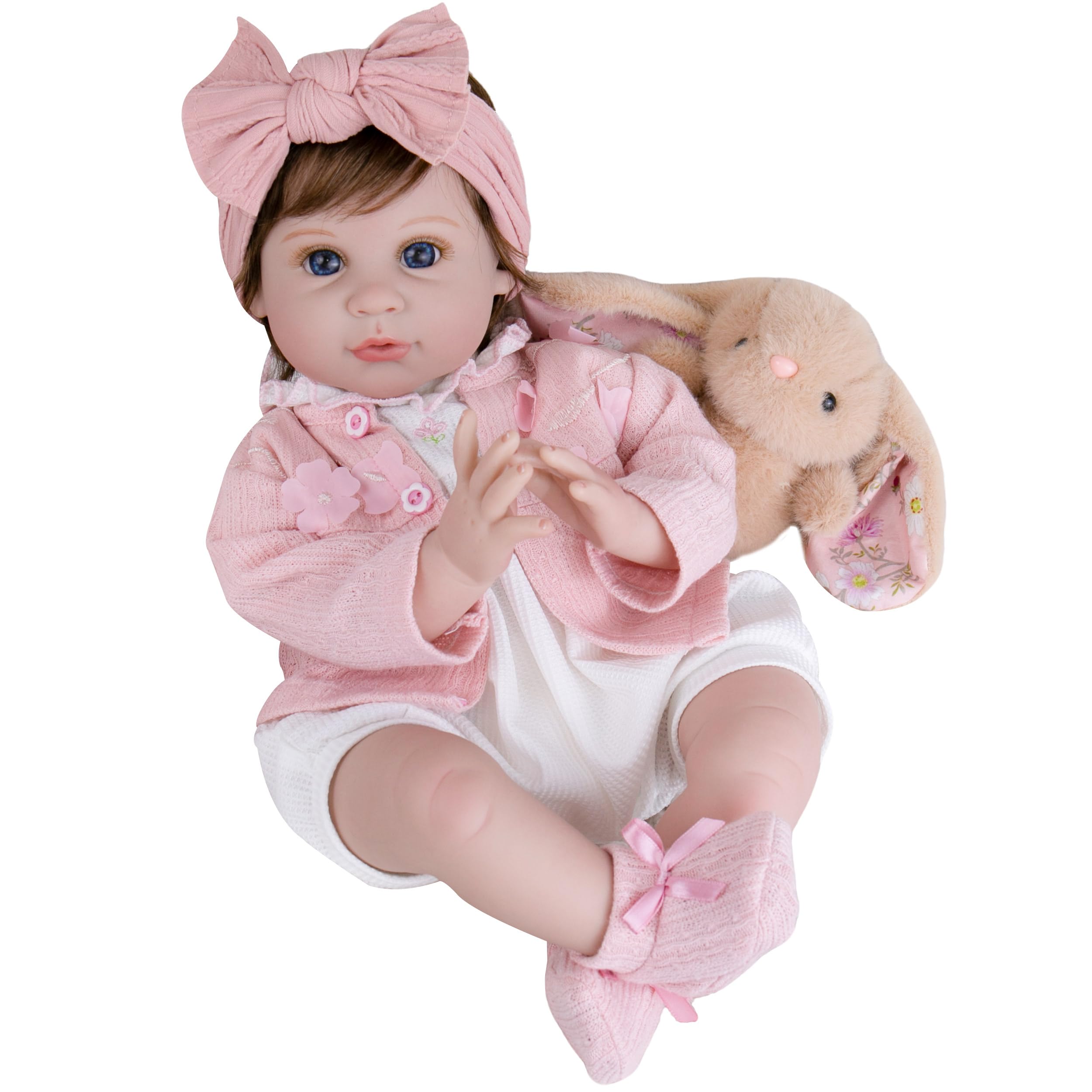 Photo 1 of Milidool Reborn Baby Dolls Girl, 22 inch Lifelike Realistic Silicone Baby Girl Doll That Look Real Packaged with Feeding Toy Accessories Set,Gift for Grandma and Kids 3+