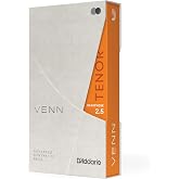 D'Addario VENN G2 Synthetic Tenor Sax Reeds - Tenor Saxophone Reeds with Advanced Synthetic Reed Construction of Polymer Fibers, Resin, Natural Cane - Strength 2.5