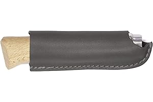 oopsmark Leather Belt Sheath and Case for Knives Designed in Opinel France - Pocket Knife Holder for Camping, Hunting, Fishing, and Picnics