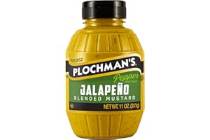 Plochman's Jalapeño Blended Mustard, 11 Ounce, Hot Spicy Condiment