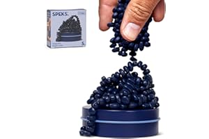 Speks Crags Ferrite Putty, 150+ Ferrite Stones in a Tin, Fidget Toy for Adults & Teens 14+, Desk Toy for Office, Stress Relief Present | Matte Indigo, Small
