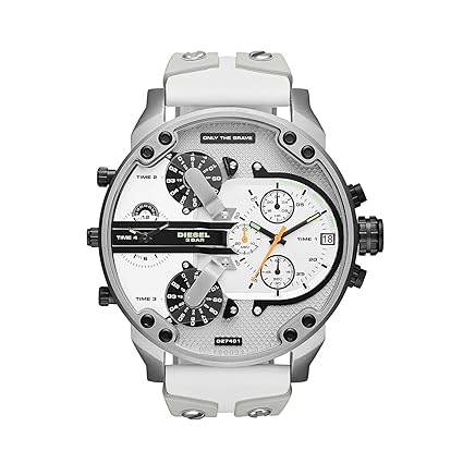 Daddy 2.0 Quartz Movement Analogue White Chronograph Mens Watch
