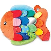Melissa & Doug K’s Kids, Flip Fish Stuffed Animal, Soft Baby Book, Multi-Textured Squeaking & Crinkling Infant Sensory Toys f