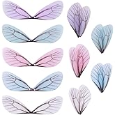 AUEAR, 50 Pack Dragonfly Wing Charms for DIY Earring Pendant Findings Crafts Hair Clip Decoration