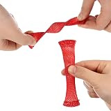Friusate 10 Pcs Fidget Toys Braided Mesh Tube with Marbles Stress Reliever view 4