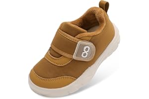 XIHALOOK Toddler Boots Winter Warm Shoes with Fur Lined Boys Girls Walking Barefoot Water-Resistant Outdoor Boots