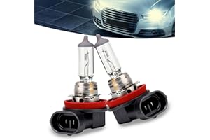 gunhunt 2 PCS Car H11-55W Halogen Bulb, 12V Quartz Lamp Beam Low/High Beam Fog Light Replace, All-in-one Plug and Play Lighting, Suitable for Replacement of Original H11 Bulb Model (Warm White Light)