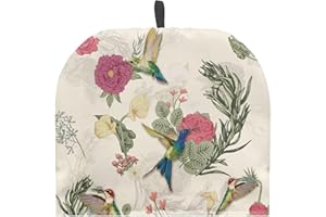 Rweroyiu Retro Hummingbird Tea Cosy for Teapot Cotton Teapot Warmer Insulating Tea Cozy Custom Prints Teapot Cover for Kitchen Home Decorative Keep Warm Tea Pot Decor Pack of 1
