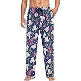 JHKKU Men's Pajama Pants Super Soft Sleep Lounge Pants Pjs Bottoms with Pockets