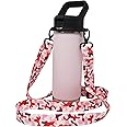 One MissionX Bottle Sling for YETI Ramblers, Shoulder Strap Carrier for 64oz 46oz 36oz 26oz 18/12oz Bottle, Durable Accessory (Pink Camo, Rambler 12 18 26 36 46 64 oz)