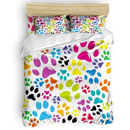 Amazon Com T H Home 4 Pcs Bedding Sets Illustration Duvet Cover