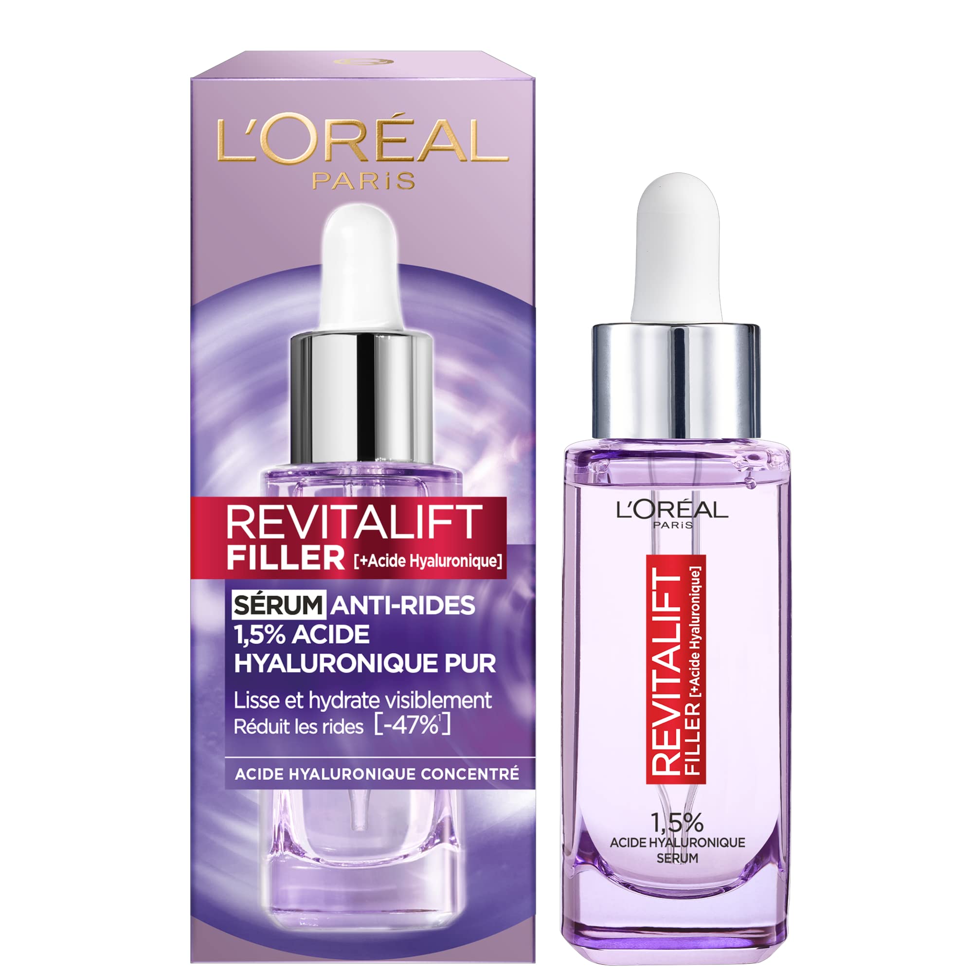 L'Oréal Paris - Revitalift Filler - Anti-Wrinkle Serum with Pure Hyaluronic Acid - 30 ml — image 1
