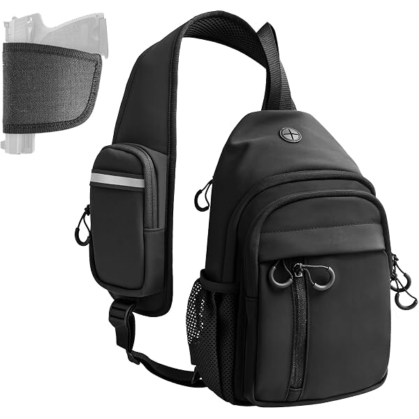 1817 Concealed Carry Bag SBS Zippers Crossbody Sling Backpack edc Bag SENTINEL Cross-Body Concealed Carry Sling Pack – Elite  main image 3