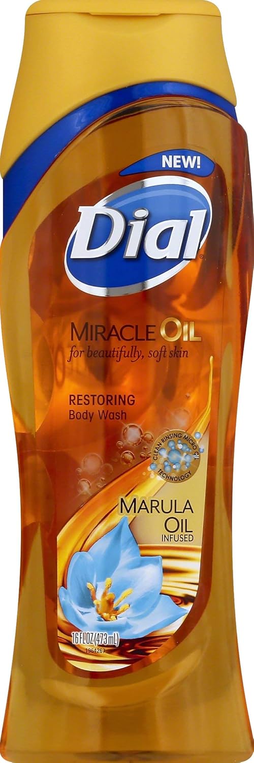 Frankel & Frankel Dial Body Wash Miracle Oil, Marula Oil Infused for Soft Skin - 16 Oz, 16 Ounces