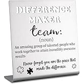 Team Appreciation Gifts for Employees, Coworkers, Thank You Appreciation Gifts for Women Men Employee Coworker Leaving Team Decorative Signs Plaques bke65