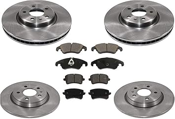 Amazon Com 100 New Front Rear Brake Rotors Brake Pads For Audi Q5 2 0l Turbo 13 17 Automotive