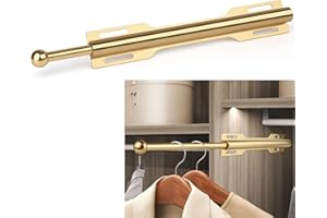 LOMILD Valet Rod for Closet Pull Out, Rod for Bedroom Laundry Room Bathroom