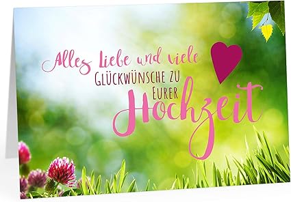 Xxl Carte De Felicitations De Mariage Din A4 Texte Rose Sur Prairie Avec Enveloppe Carte De Mariage Carte De Felicitations Amazon Fr Fournitures De Bureau