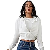 Women's Zip Up Hoodies Cropped Cardigan Jacket Drawstring Hooded Sweatshirts Casual Long Sleeve Top…
