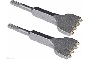 ACTINTOOL 6 1/8 in. x 1 1/2 in. SDS Plus Mortar Raking Chisel, Mortar Joint Removal SDS Plus Chisel Bit, SDS Plus Tuckpointing Tool(Pack of 2)