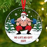 Weight Lifting Ornament Gifts 2025 - Christmas Ornaments Gifts for Lifter, Trainer, Gym Lovers, Men, Women, Fitness Lovers - Funny Workout Gift for Christmas Tree Ornament - Weight Lifting Decoration
