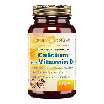 Amazoncom Sun Pure Premium Quality Calcium With Vitamin D3