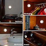 STAR-SPANGLED Tap Light 2.8 inch 5 Pack Warm White Battery Operated view 7