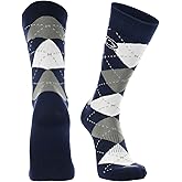 TCK Penn State Nittany Lions Argyle Dress Socks NCAA Fanwear Crew Length