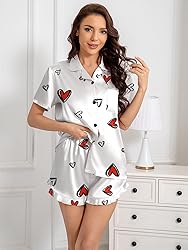 Umeyda Girls Satin Silky Collar V Neck Ruffle Short