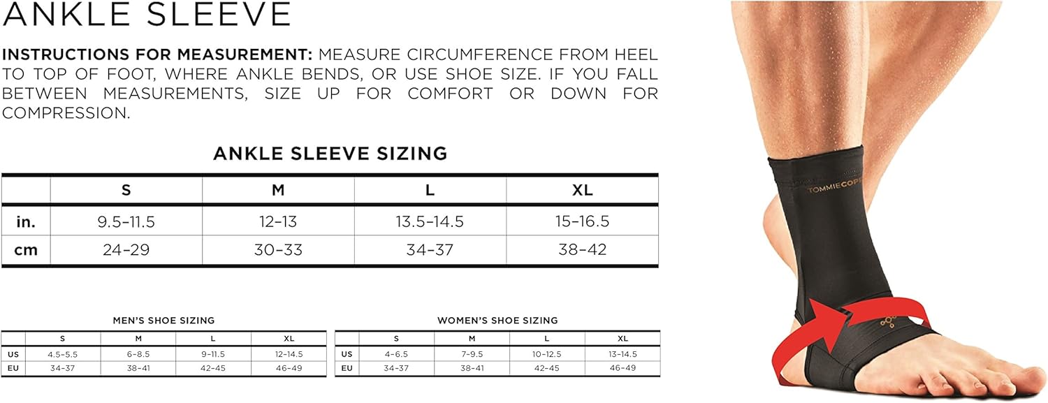 Tommie Copper Womens performance Ankle sleeve 2.0 Sports & Outdoors