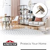 X-Protector Screw-On Felt Pads 24 PCS 20 mm Beige Floor Protectors view 6