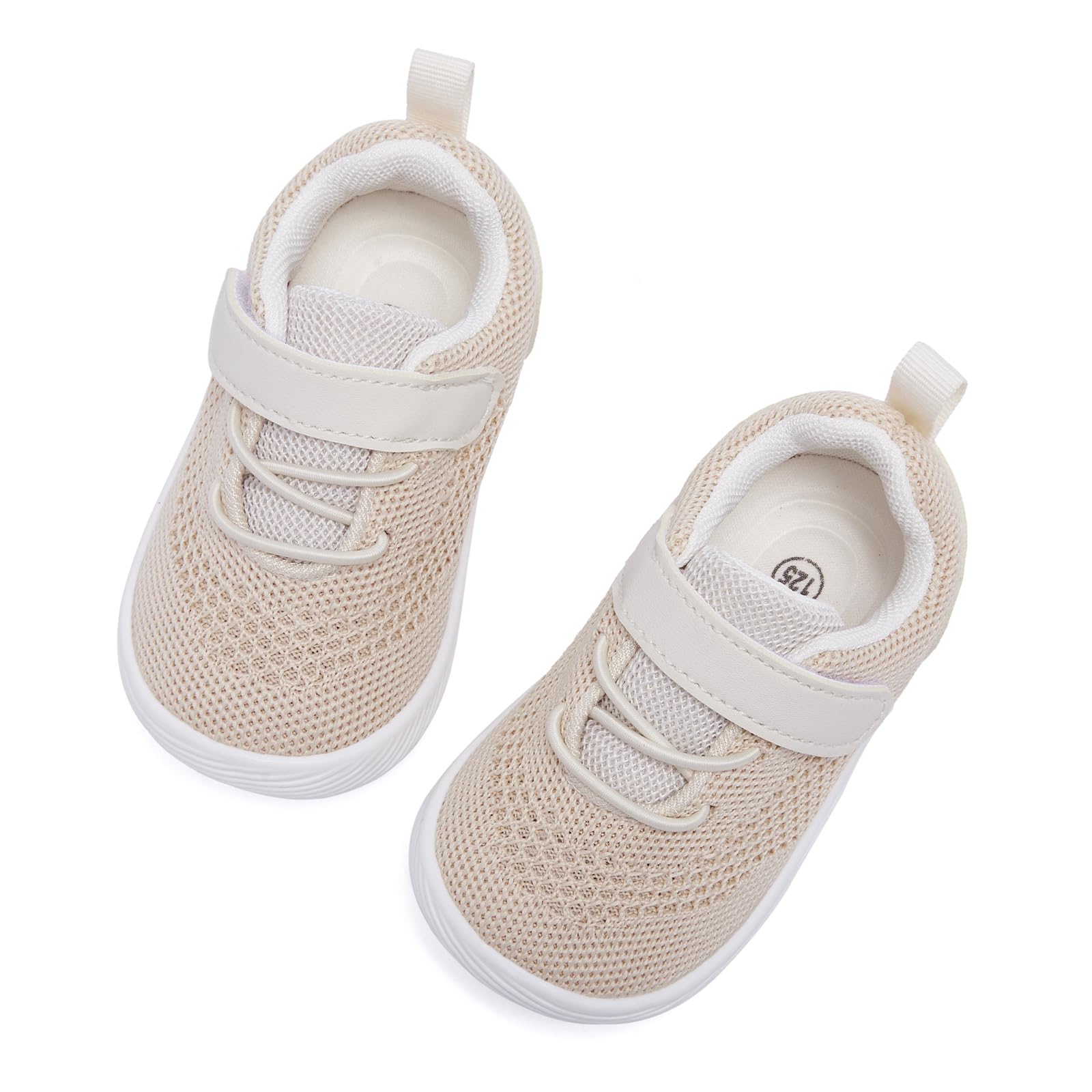 MORENDL Toddler Sneakers Baby Boys & Girls Barefoot Shoes Lightweight Breathable Walking Running Tennis Athletic Sport Shoes