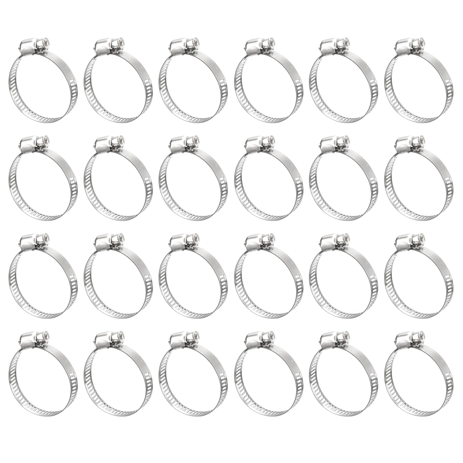 uxcell Worm Gear Hose Clamp, 24pcs 1" - 1