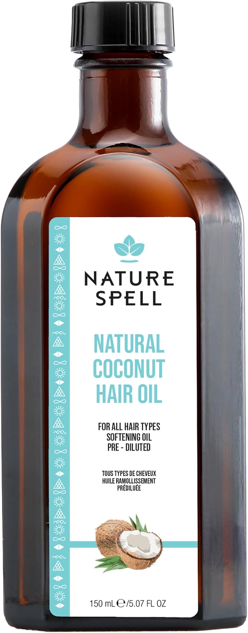Nature Spell Coconut Oil for Hair 150ml Pre-Diluted Deep Moisturise Vegan
