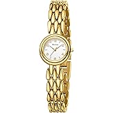 Rovixs Small Elegant Womens Quartz Watch, Japanese Movement, Classic Vintage Ladies Dress Watch, Water Resistant, Adjustable Bracelet with Tool